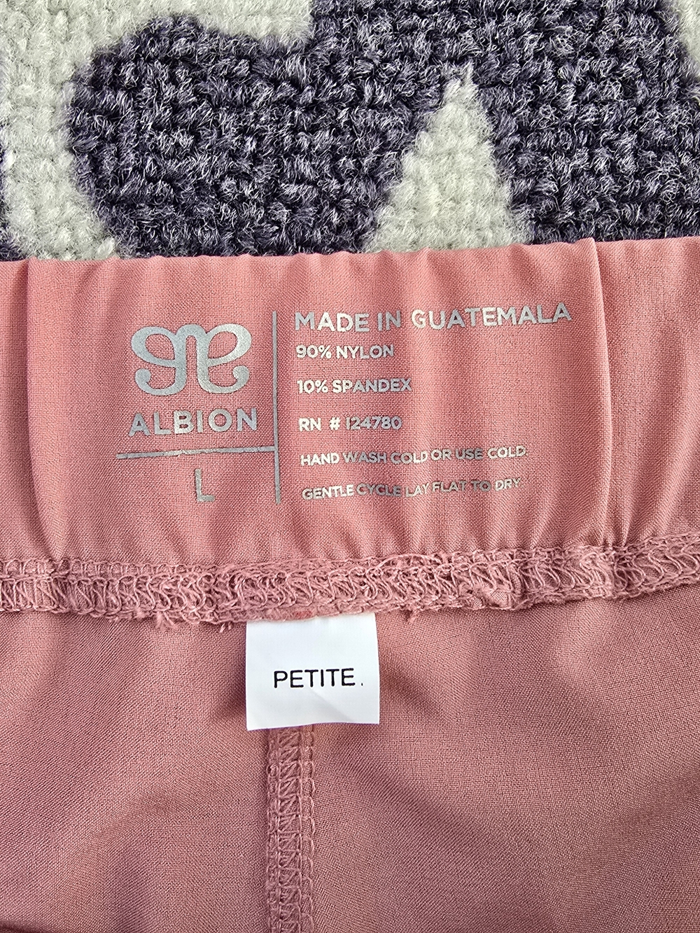 Albion Dusty Rose Drawstring Joggers Petite Large - Picture 6 of 8